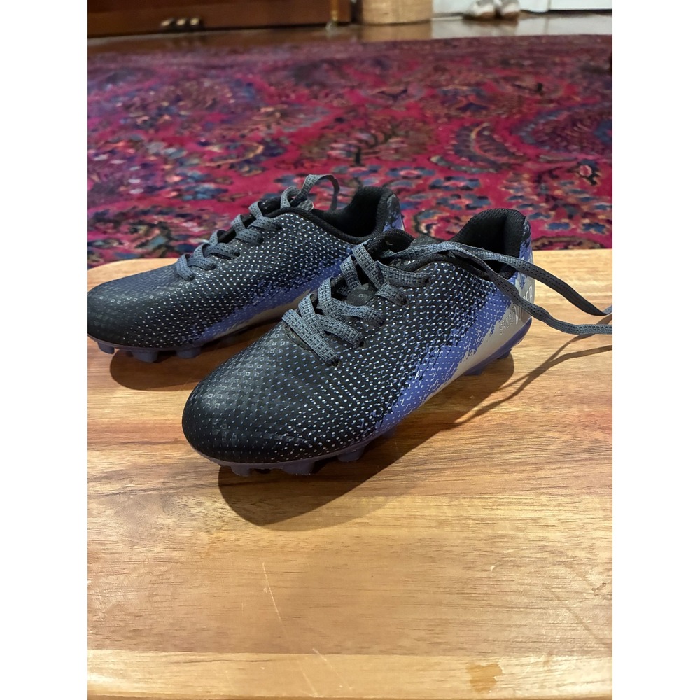 DSG Soccer Cleats Kids 11 Black Blue Speed Viper Firm Ground Athletic Shoes